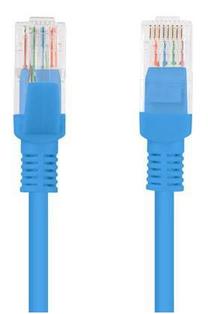 Провод Lanberg Patch UTP CAT6 PCU6-10CC-1000-B RJ-45 8P8C, RJ-45 8P8C, 10 м, синий цв.