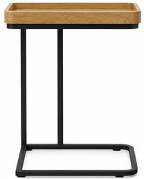 Kafijas galdiņš Akord Furniture Factory Hyggo, brūna krās./melna krās., 30 cm x 40 cm x 60 cm