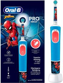Elektrinis dantų šepetėlis Oral-B Vitality Pro 103 Kids Spiderman, mėlyna sp.