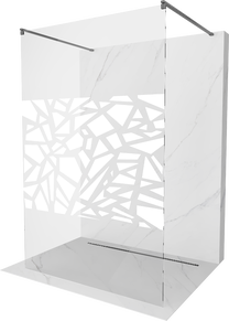 Dušas siena Mexen Kioto Walk-in, 100 cm x 200 cm, brushed gun gray krās./rūdītais