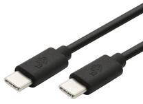 Laidas TB, USB Type C/USB/USB Type-C male, juoda sp.