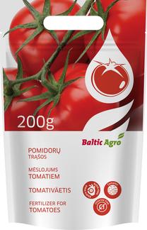 Trąšos pomidorams Baltic Agro Tomatoes NPK 7-12-40, miltelinės, 0.2 kg