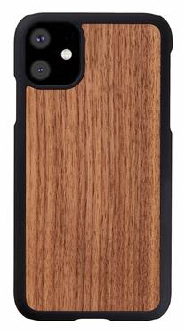 Telefona vāciņš Man&Wood Walnut Back Case For Apple iPhone 11, brūna krās./melna krās., Apple