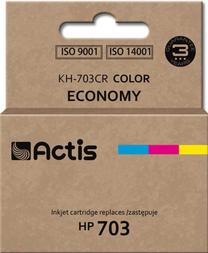 Rašalinio spausdintuvo kasetė Actis Standard KH-703CR, mėlyna sp./raudona sp./geltona sp., 12 ml