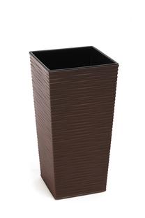 Gėlių vazonas Lamela 590-83, plastikinis, Ø 30 cm, ruda sp.
