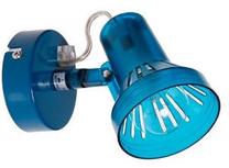 Lampa sienas Spotlight 391825, E14, 1 x 40 W, zila krās. / zila krās.