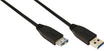 Vads Logilink USB 3.0 / USB 3.0 USB 3.0 A male, USB 3.0 A female, 3 m, melna krās.