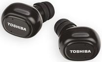 Bezvadu austiņas Toshiba True Earbuds, melna krās.