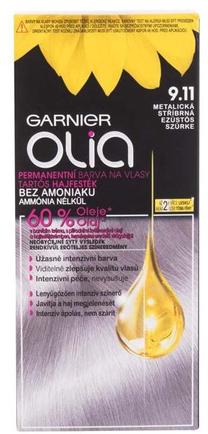 Matu krāsa Garnier Olia, metallic silver krās., 9.11, 50 ml