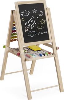 Магнитная доска для рисования Ricokids, 62 см, коричневый цв./белый цв./черный цв.