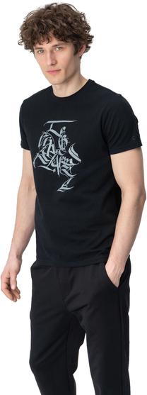 Футболка, мужские Audimas, черный цв./серый цв., xl
