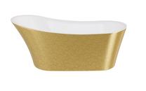 Vonia, laisvai pastatoma Besco Calima Glam, 170 cm x 74 cm x 72 cm, ovalas, aukso sp.