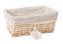 Grozs Home4you Willi Tassel 61034, kokvilna/zari, 38 cm x 25 cm, brūna krās.