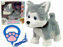 Игрушечное животное собака Lean Toys Your Four Legged Friend, белый цв./серый цв.