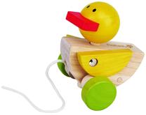 Животное из дерева EverEarth Pull Along Duck