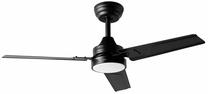 Griestu ventilators ar lampu Jata JVTE4234, 15 W, 1 gab., melna krās.