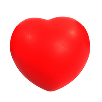 Сенсорная сжимаемая игрушка Heart, 6 см, красный цв.