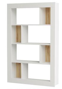 Pastatoma lentyna Kalune Design LV22 WK, ąžuolo sp./balta sp., 145.8 cm x 94.5 cm x 27.3 cm
