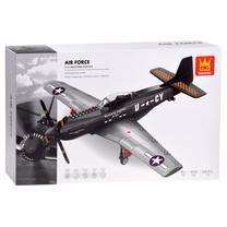 Konstruktorius, lėktuvas Air Force P-51 ZA4624, pilka sp.
