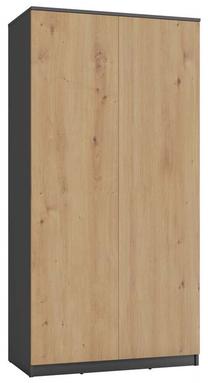 Spinta SD-90, antracito sp./ąžuolo sp., 90 cm x 50 cm x 180 cm