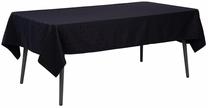 Staltiesė stačiakampė Home4you Party, juoda sp., 150 x 250 cm