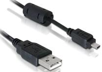 Vads Delock UC-E6, USB 2.0 A male, 1.83 m, melna krās.