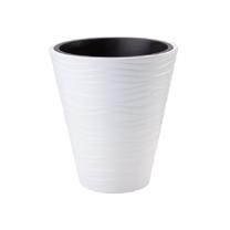 Gėlių vazonas Form Plastic Sahara 2721, plastikinis, Ø 35 cm, balta sp.