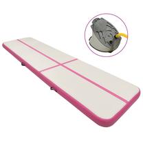 Гимнастический мат VLX Mats Gymnastics, белый цв./розовый цв., 800 см x 100 см x 15 см