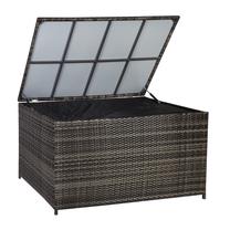 Dārza glabāšanas kaste Home4you Wicker, 203 l, 140 cm x 80 cm x 65 cm