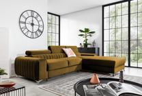 Kampinė sofa Grayson Nube 45, geltona sp., dešininė, 205 x 278 cm x 92 cm