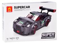 Konstruktorius, automobilis Wange Super Champions Supercar, 166 vnt., pilka sp.