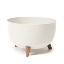 Gėlių vazonas ant kojelių Lamela Roma 881-74, plastikinis, Ø 40 cm, kreminė sp.