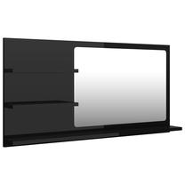 Spogulis VLX 805022, stiprināms, 90 cm x 45 cm, glancēti melna krās.