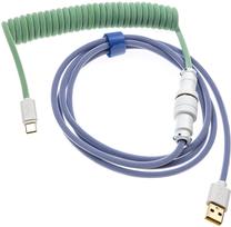 Kabelis Ducky USB - USB-C DKCC-IRCNC1 USB, USB-C, 1.8 m, zaļa krās./violeta krās.