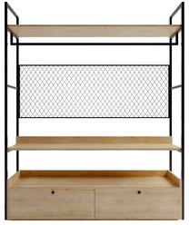 Spinta Kalune Design Fileli L605, ąžuolo sp., 150 cm x 42 cm x 180 cm