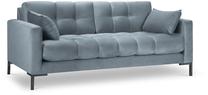 Sofa Micadoni Home Mamaia Velvet, žydra sp., 152 x 92 cm x 75 cm