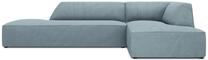 Stūra dīvāns Micadoni Home Ruby Modular 4 Seats, gaiši zila krās., labais, 273 x 180 cm x 69 cm