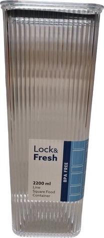 Lielapjoma produktu konteiners Triton Lock & Fresh, 1.75 l, pelēka krās.