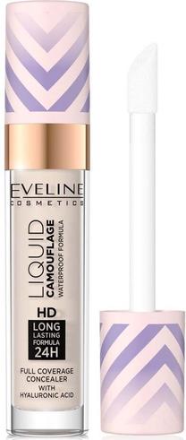 Korektors Eveline Liquid Camouflage, 01 light porcelain, 7.5 ml