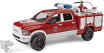 Rotaļu ugunsdzēsēju mašīna Bruder Fire Engine RAM 2500 02544, 1:16, balta krās./sarkana krās.