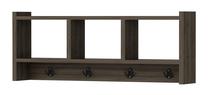 Sienas drēbju pakaramais Kalune Design Midnight, 22 cm x 75.6 cm, valriekstu krās.
