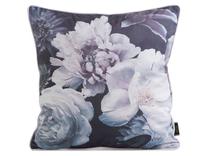 Dekoratyvinės pagalvėlės užvalkalas Flowers 17, balta/violetinė, 45 cm x 45 cm