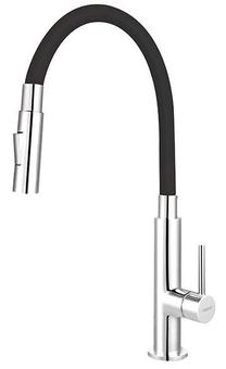 Virtuvinis maišytuvas Ferro Zumba Slim 2F BZA43B, juoda sp./chromo sp.