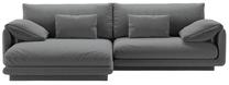 Kampinė sofa Micadoni Torino Structured, tamsiai pilka sp., kairinė, 250 x 170 cm x 83 cm