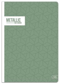 Sąsiuvinis Lastva Metallic, langeliais, A5, 52 lapų, (spalva/dizainas parenkami atsitiktine tvarka)