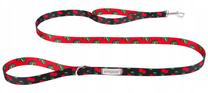 Šuns pavadėlis Amiplay Be Happy Cherry, juoda sp./raudona sp., L, 1.5 m x 25 mm