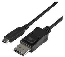 Adapteris StarTech USB Type-C To DisplayPort USB Type-C, DisplayPort 1.4, 1 m, melna krās.