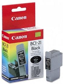Tintes printera kasetne Canon BCI-21Bk, melna krās.