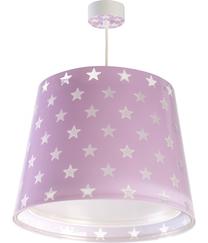Valgusti rippuv Dalber Stars Mauve, E27, 1 x 15 W, valge v./roosa v. / valge v., 25 x 33 cm
