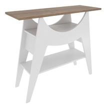 Konsoles galds Kalune Design Ese, balts krās./valriekstu krās., 35 cm x 100 cm x 90 cm